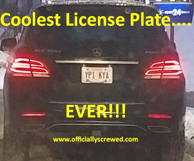  CoolestLicensePlateEVER